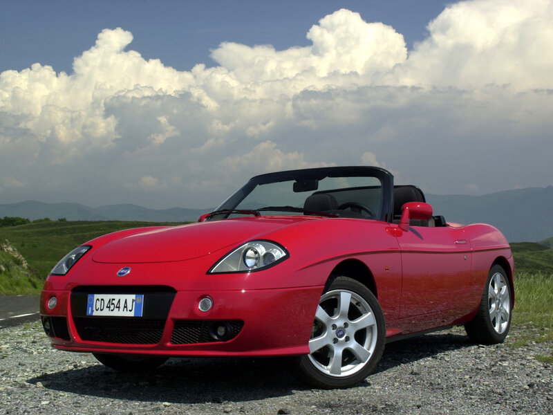 Red convertible sports car