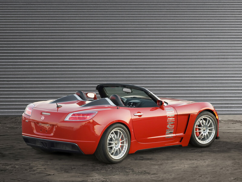 Red convertible sports car