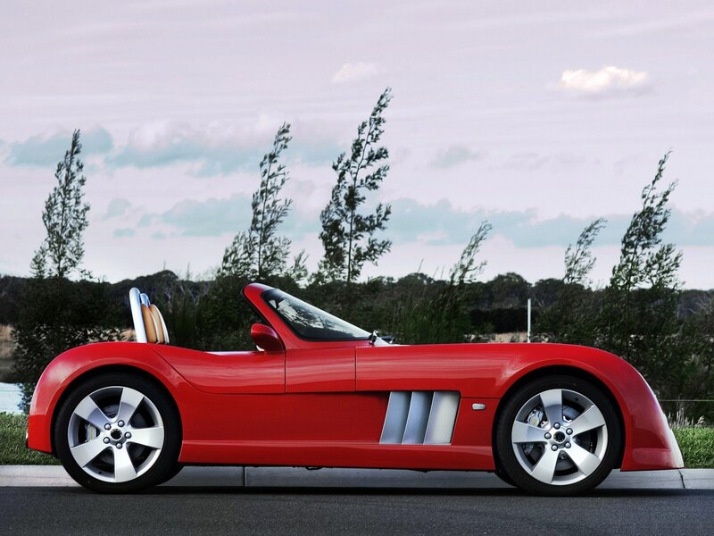Red convertible sports car