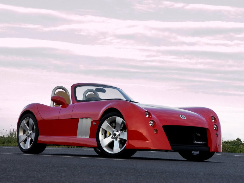 Red convertible sports car