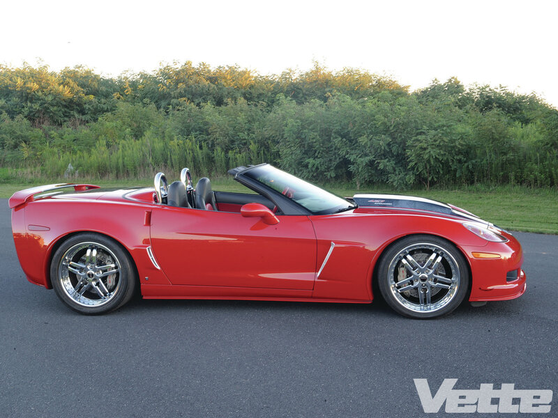 Red Convertible Sports Car — Calm, Sunset