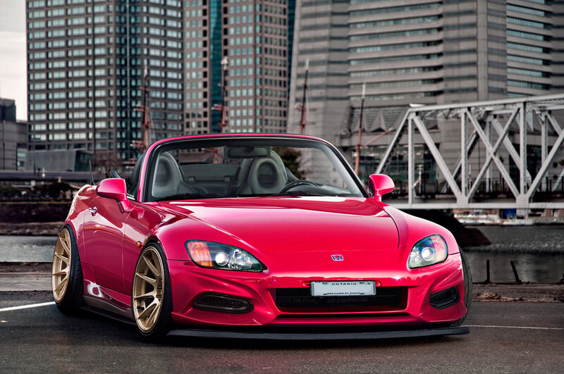 Red Convertible Sports Car — Dramatic, Afternoon, Photograph, Buildings