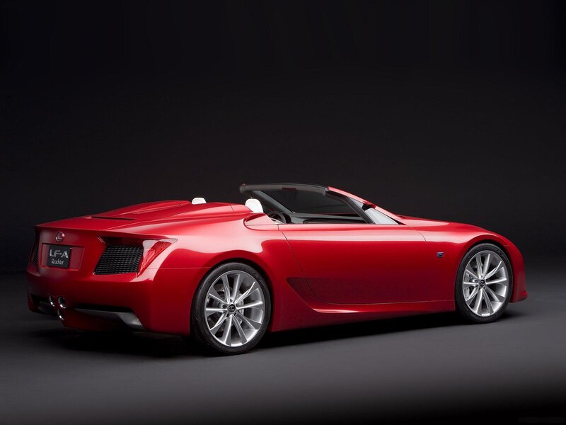 Red Convertible Sports Car — Dramatic, Photograph, Wheel, Exhaust