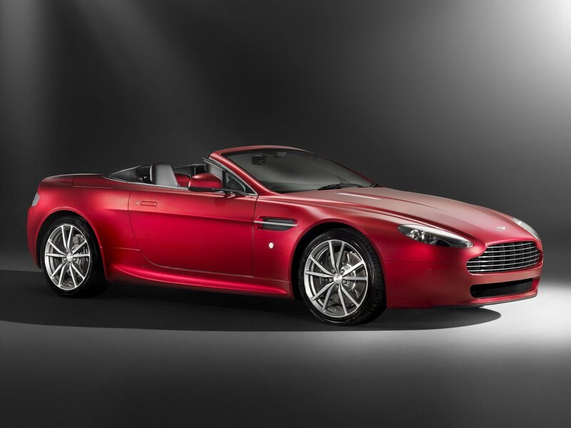 Red Convertible Sports Car — Dramatic, Photograph, Wheel, Headlight