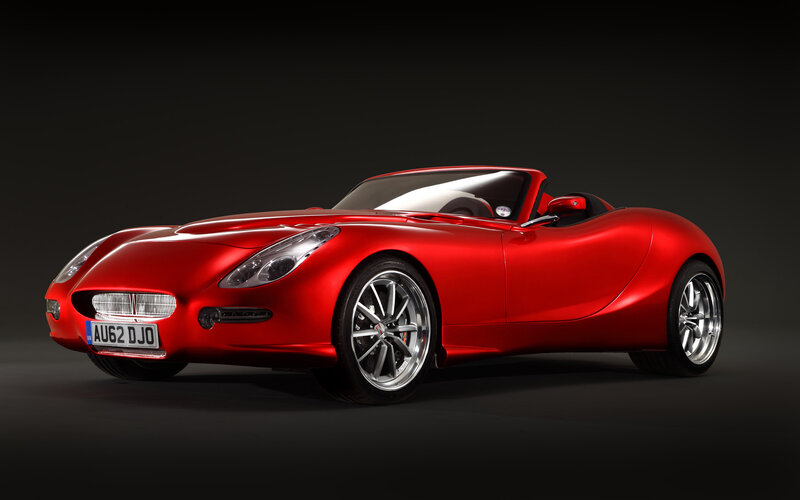 Red Convertible Sports Car — Dramatic, Photograph, Wheels, License Plate