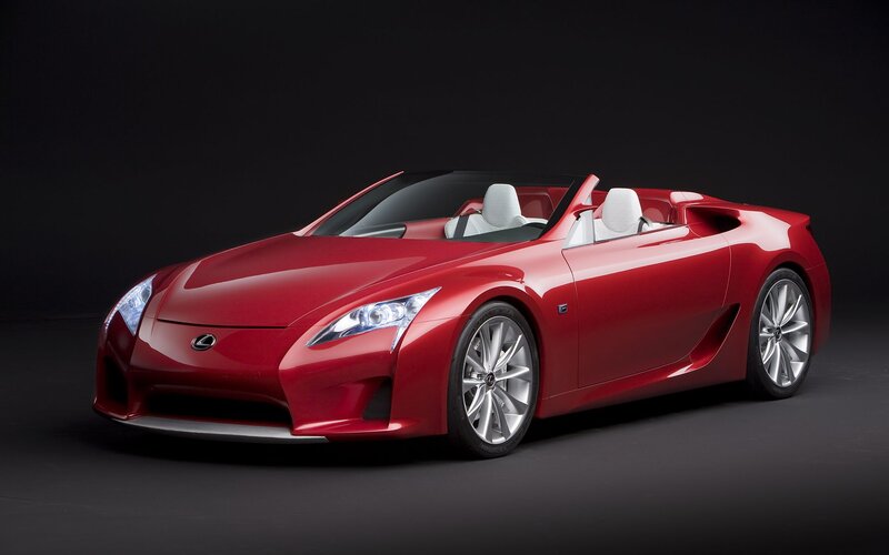 Red Convertible Sports Car — Dramatic, Photograph, White Seats, Silver Wheels