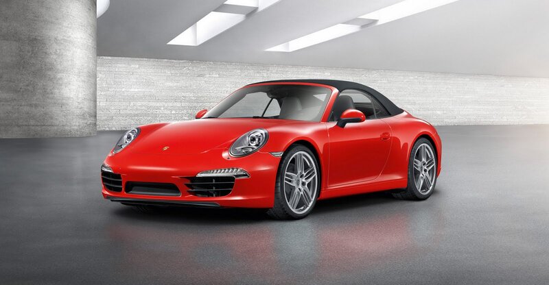 Red Convertible Sports Car — Modern
