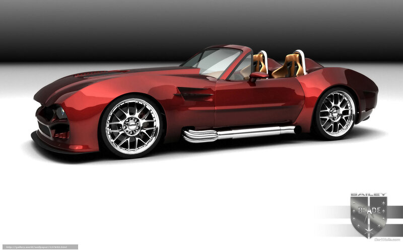 Red Convertible Sports Car — Neutral, 3d Render