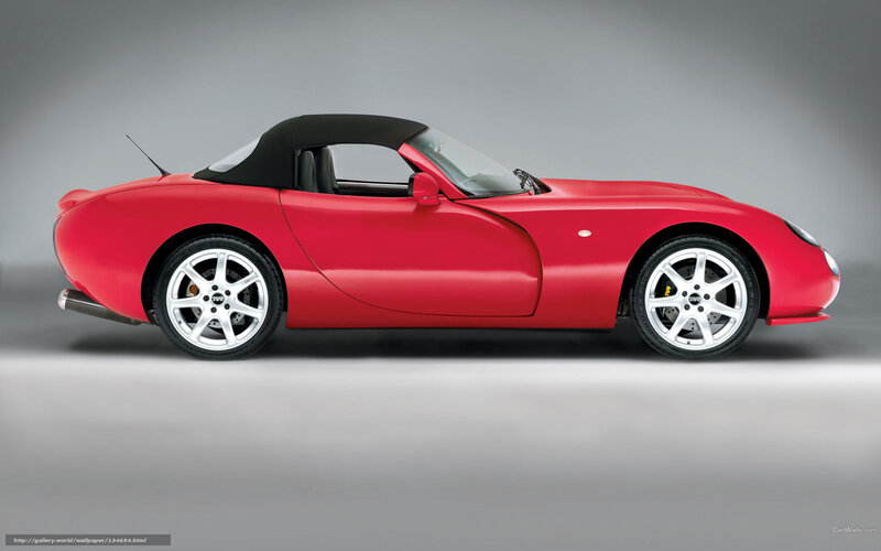 Red Convertible Sports Car — Neutral, Photograph, Black Soft Top