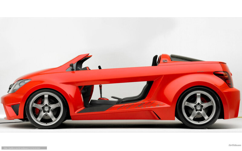 Red Convertible Sports Car — Neutral, Photograph, Wheel