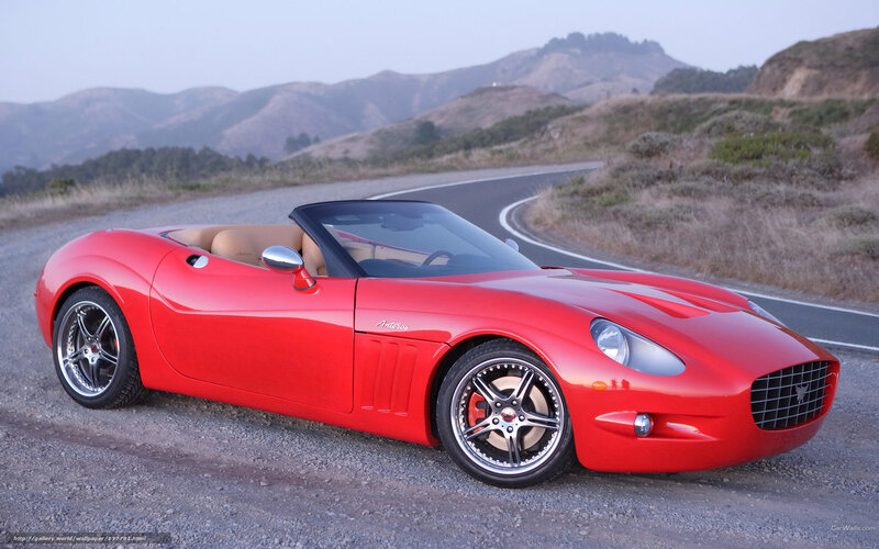 Red Convertible Sports Car — Serene, Afternoon, 3d Render