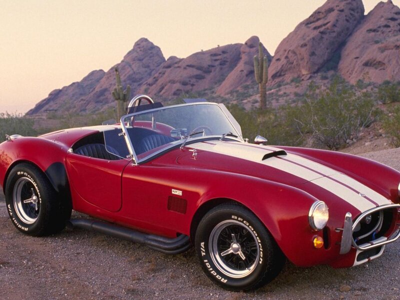 Red Convertible Sports Car — Serene, Sunset