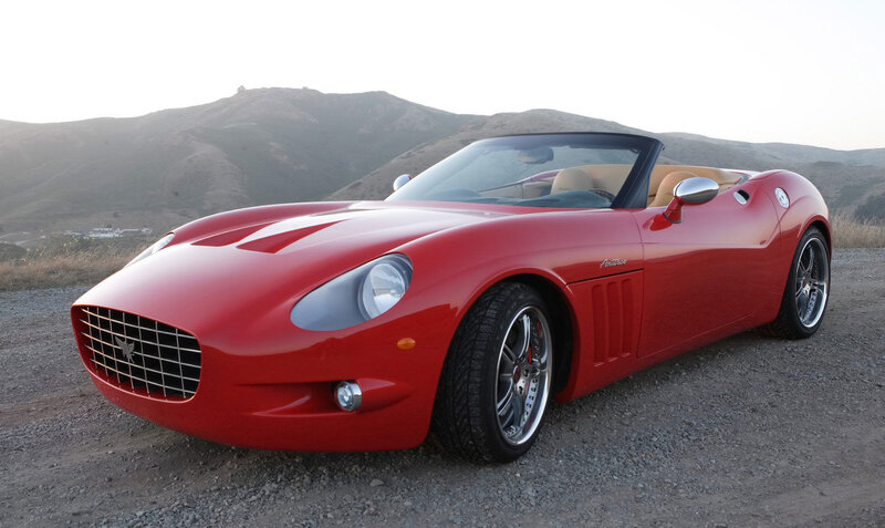 Red Convertible Sports Car — Serene