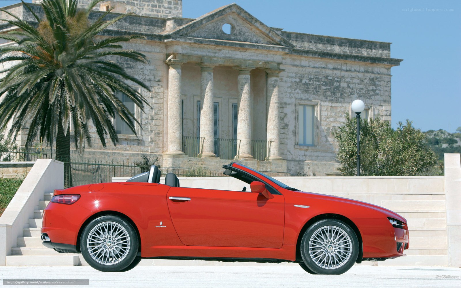 Red convertible sports car