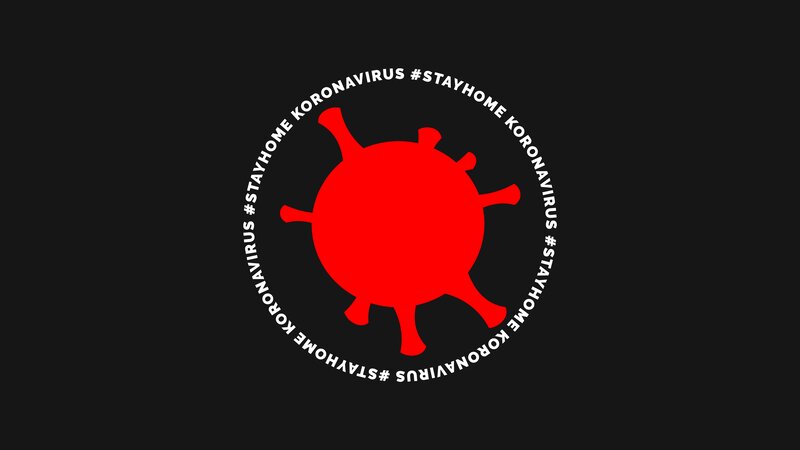 Red Coronavirus Icon
