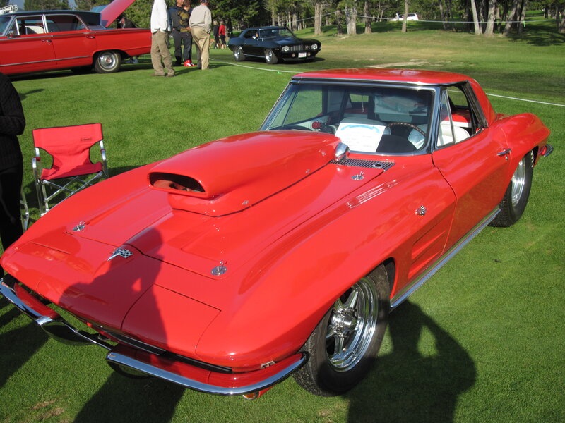 Red Corvette C2 — Outdoor, Afternoon