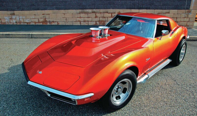 Red Corvette C3 — Dramatic, Afternoon