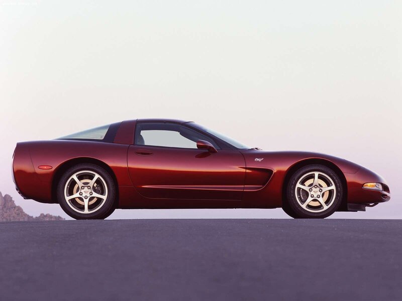Red Corvette C5 — Serene, Sunset