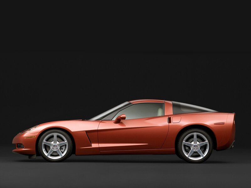 Red Corvette C6 — Dramatic, Photograph, Car
