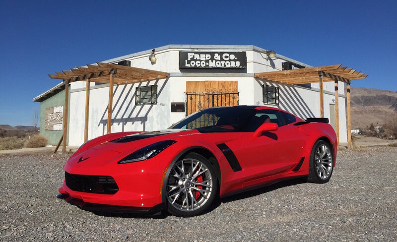 Red Corvette C7 — Dramatic
