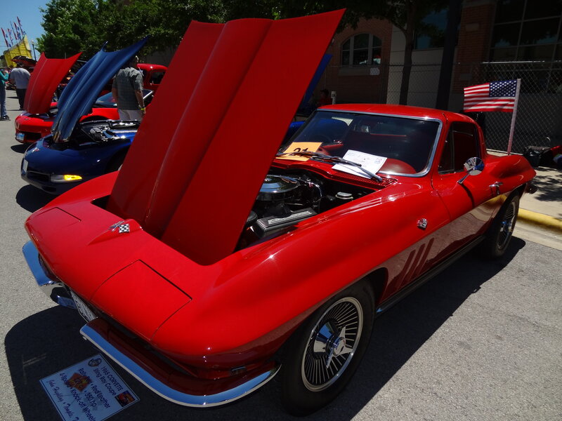 Red Corvette Car — Bright