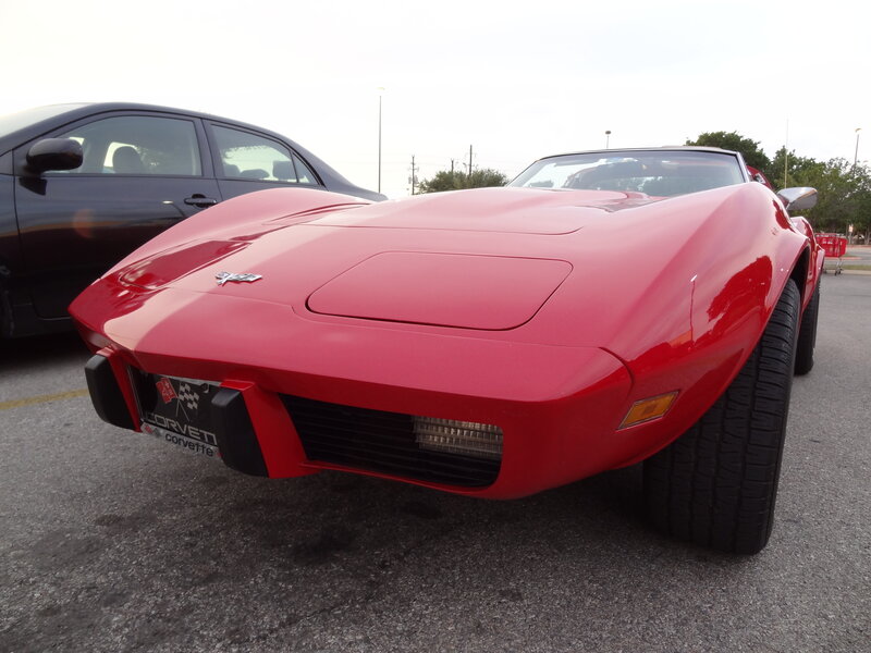Red Corvette Car — Calm, Afternoon