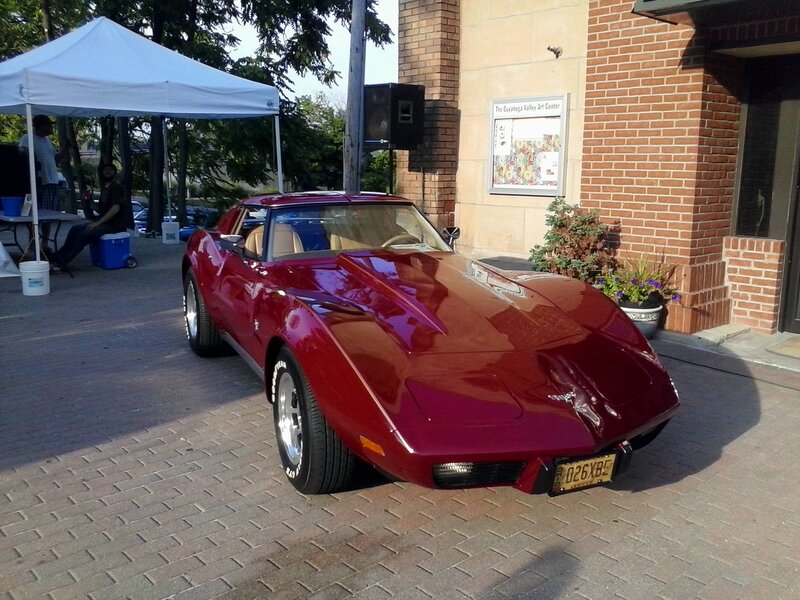 Red Corvette Car — Outdoor
