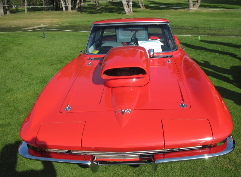 Red Corvette Car — Serene, Afternoon