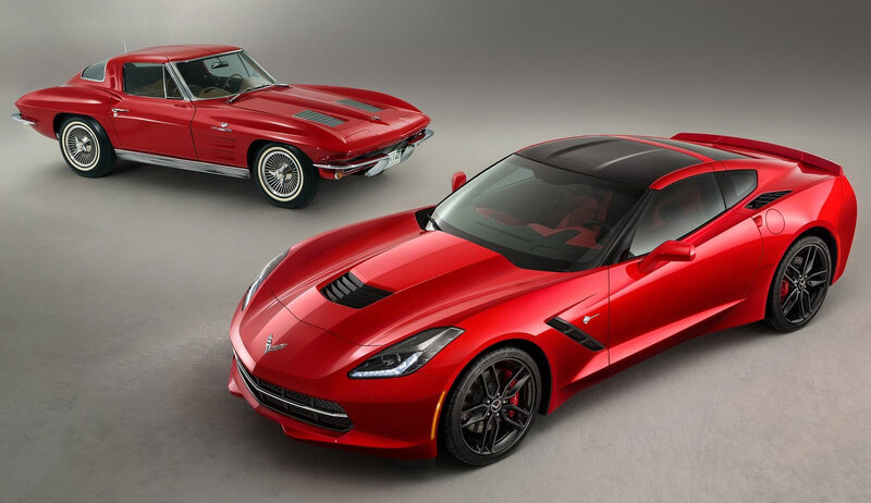 Red Corvette Cars — Dramatic