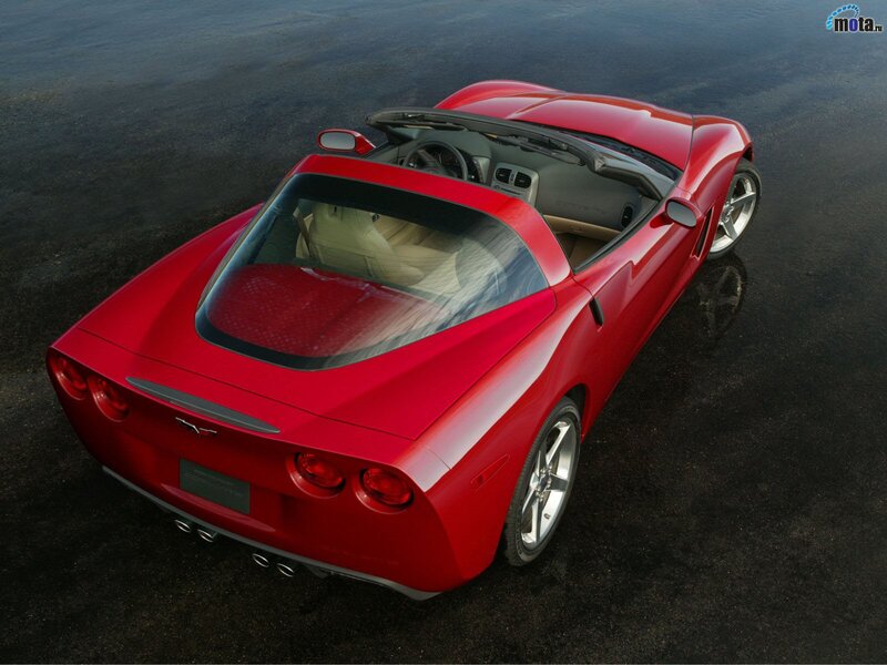 Red Corvette convertible