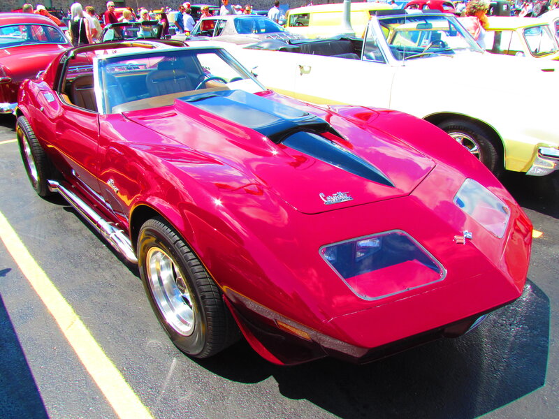 Red Corvette Convertible — Bright