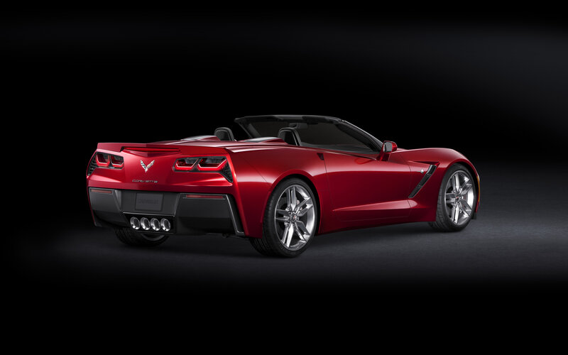Red Corvette Convertible — Dramatic, Photograph, Car, Wheels
