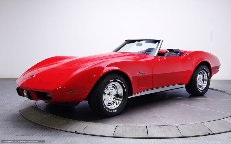 Red Corvette Convertible — Neutral, Photograph
