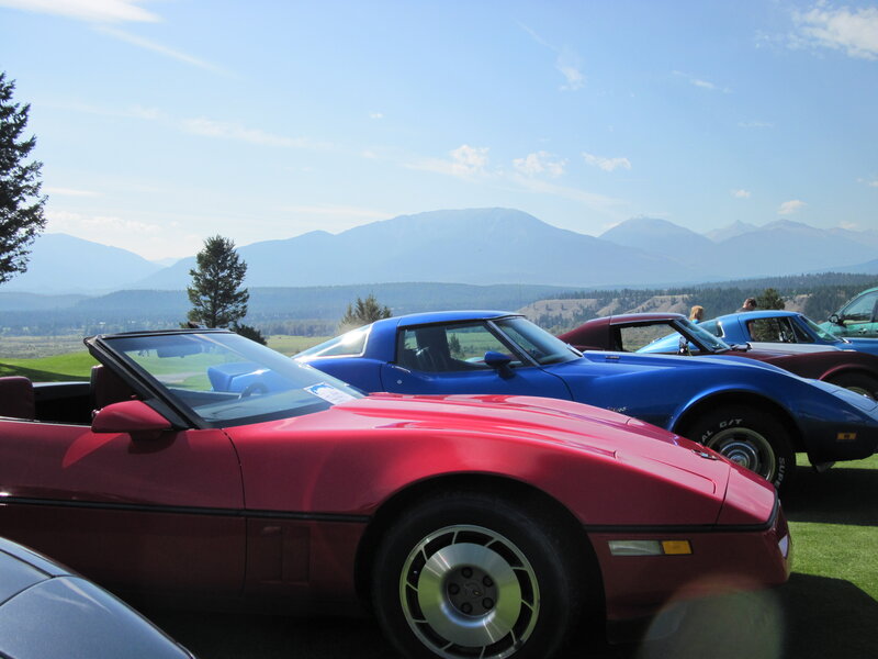 Red Corvette Convertible — Serene, Afternoon, Photograph