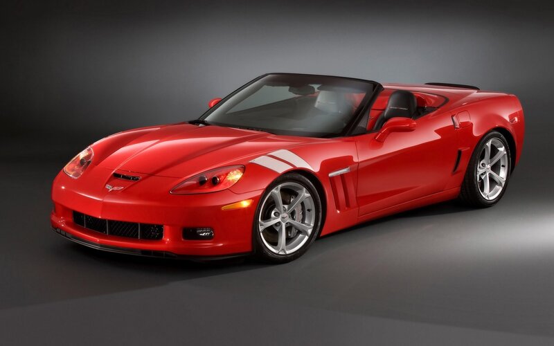 red corvette convertible sports car