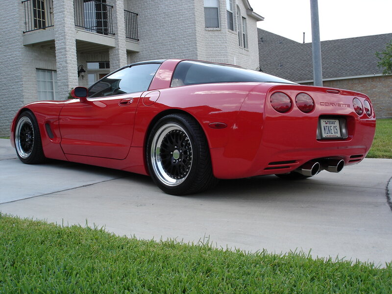Red Corvette Sports Car — Calm, Afternoon, Photograph