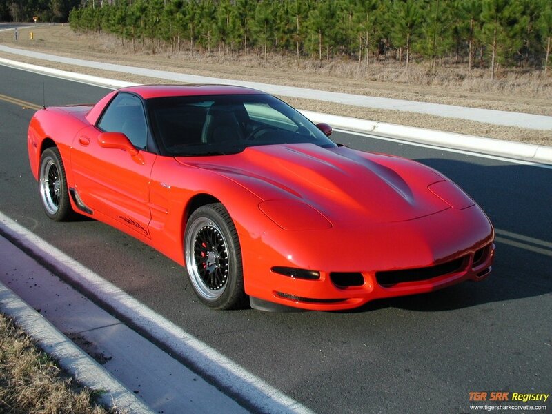 Red Corvette Sports Car — Calm, Afternoon