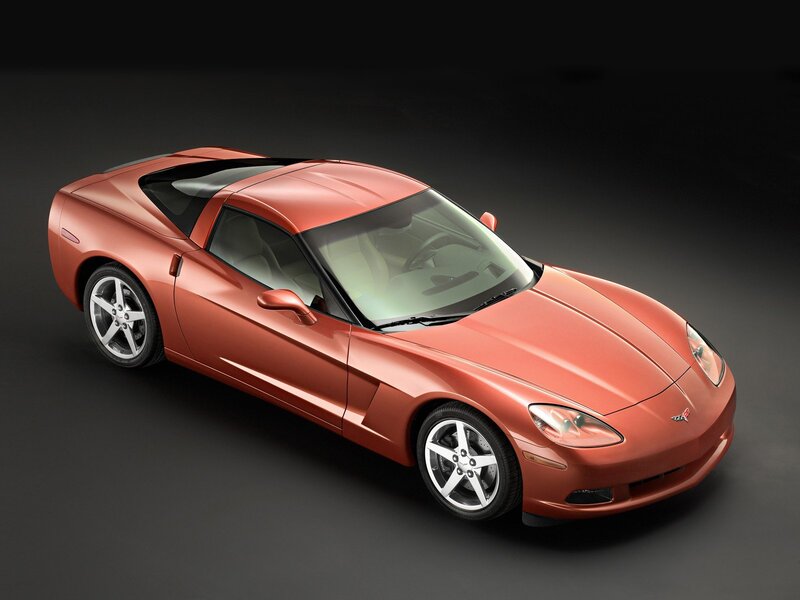 Red Corvette Sports Car — Dramatic, Photograph, Wheel