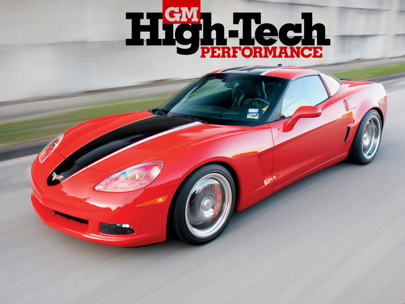 Red Corvette Sports Car — Dynamic