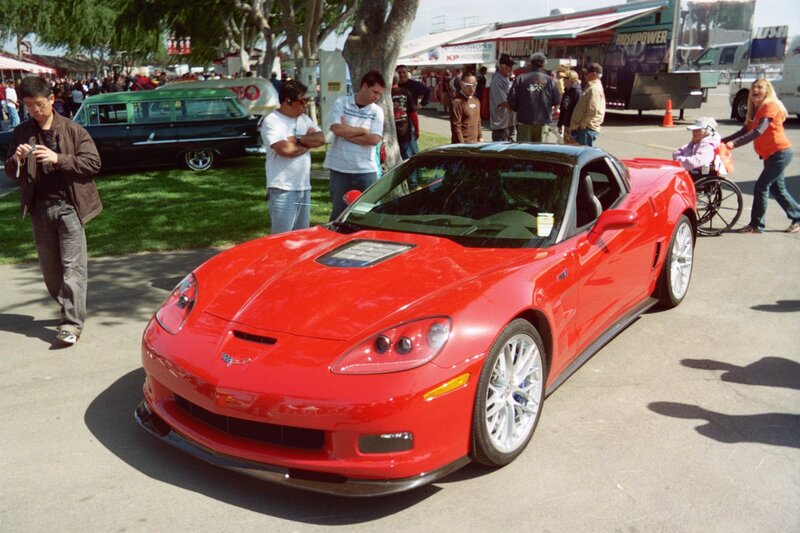 Red Corvette Sports Car — Outdoor