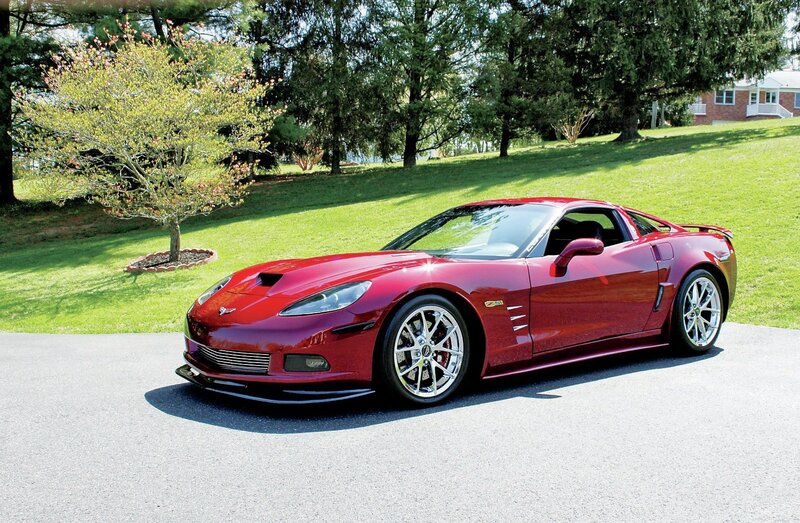 Red Corvette Sports Car — Serene, Afternoon, Photograph