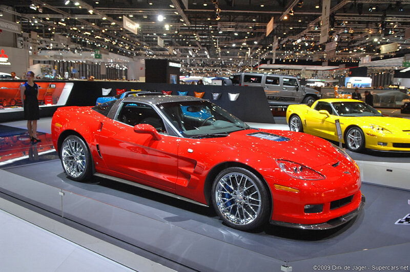 Red Corvette Sports Car — Showroom