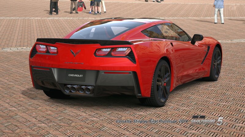 Red Corvette Stingray — Calm, Afternoon