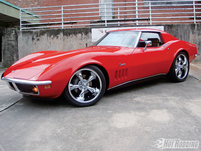 Red Corvette Stingray classic car