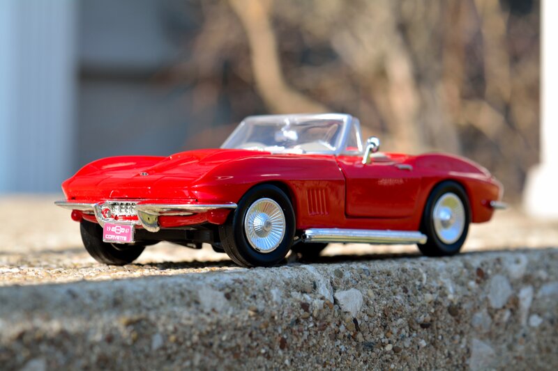 Red Corvette Toy Car