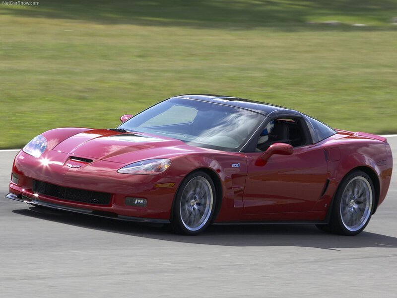 red corvette zr1 on track