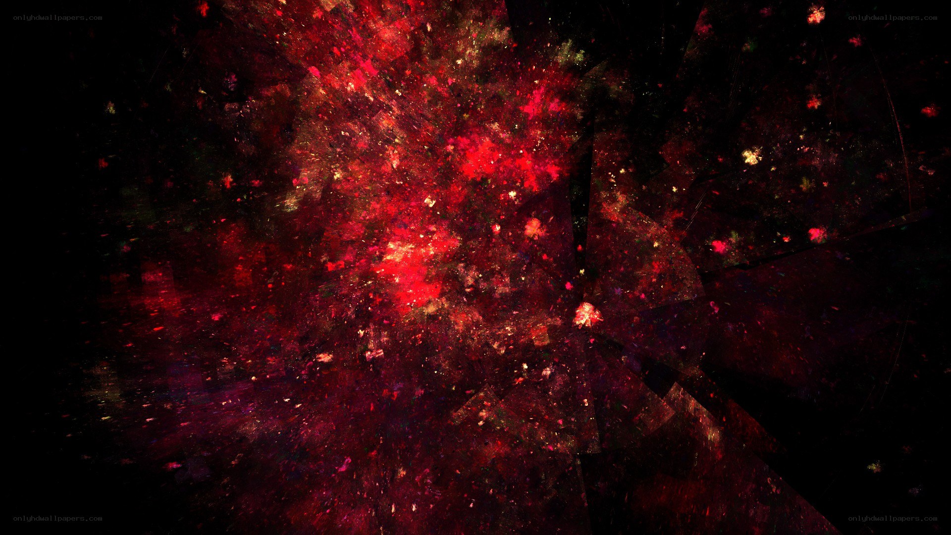 Red cosmic explosion