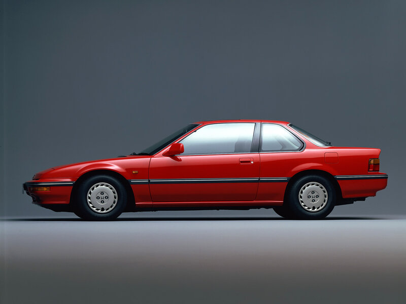 Red Coupe Car — Neutral, Photograph, Side View