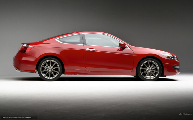 Red Coupe Car — Neutral, Photograph, Wheel