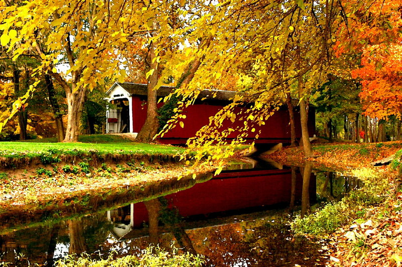 Red Covered Bridge — Yellow